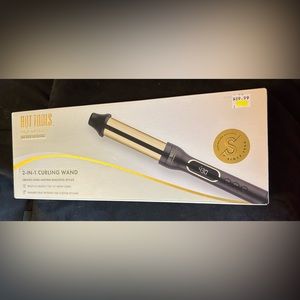 Hot tools two and one curling wand 1”-1.5” barrel NWT